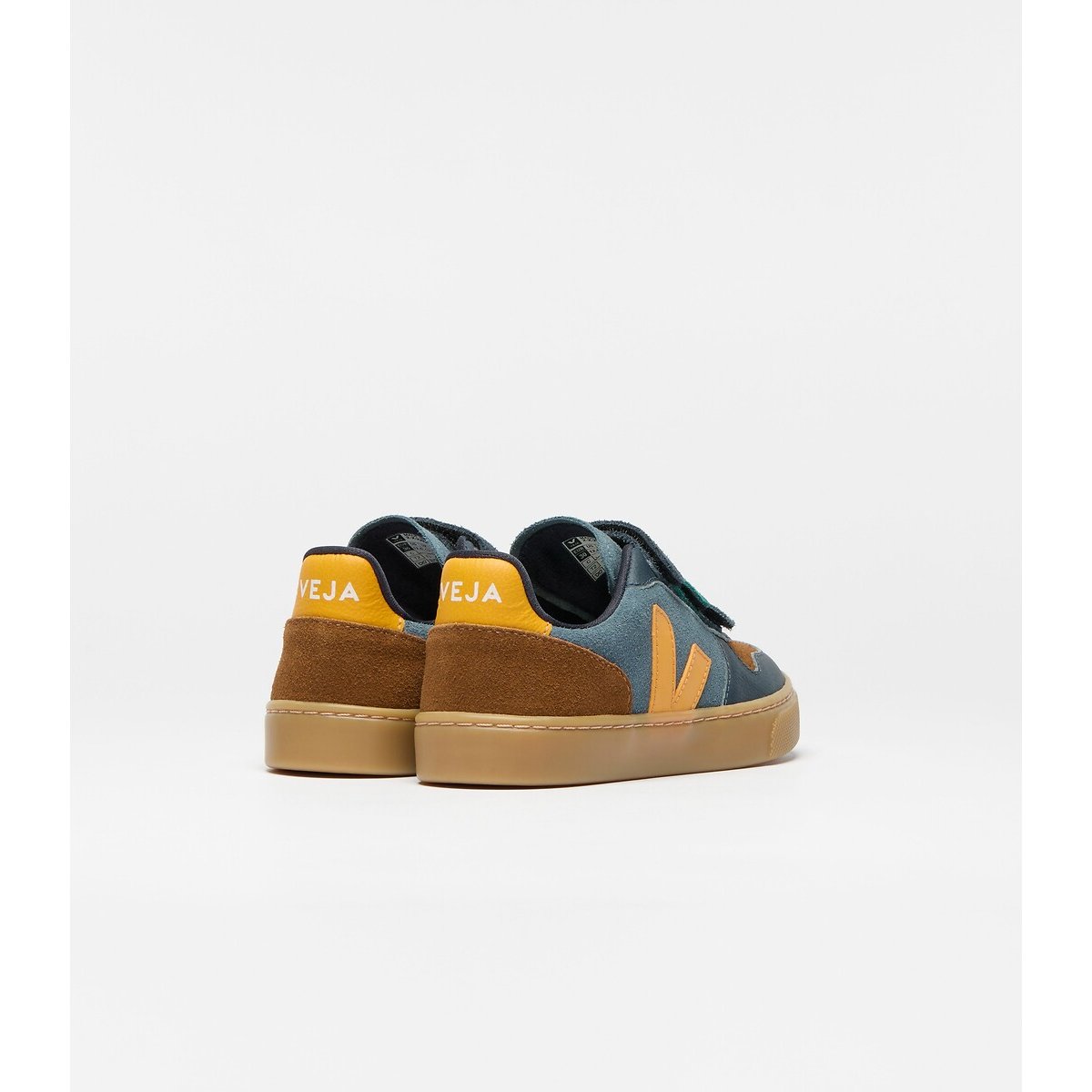 Kids Small V-10 Suede Trainers blue/multi-coloured, VEJA