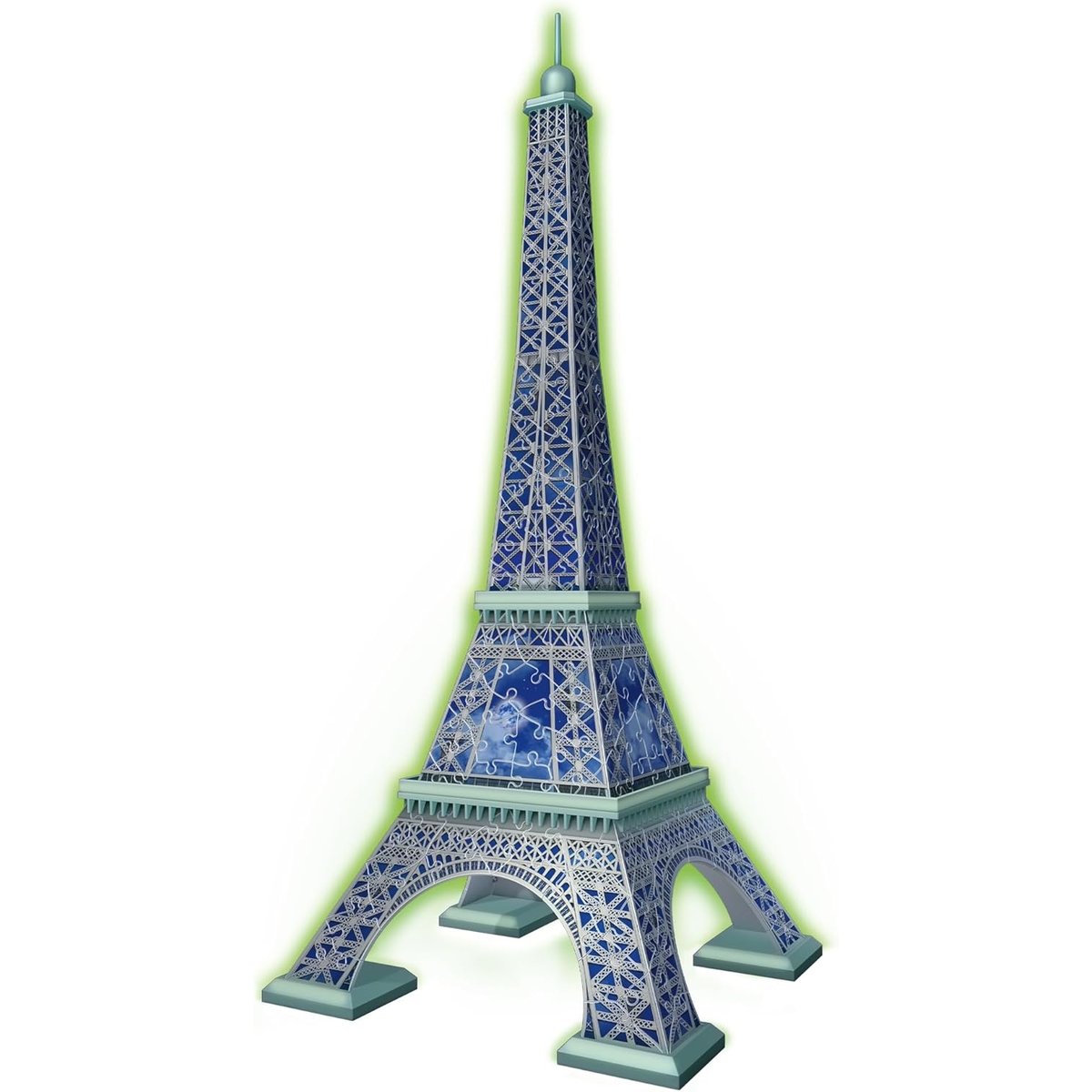 Puzzle 3D Building - Tour Eiffel phosphorescente multicolore, RAVENSBURGER