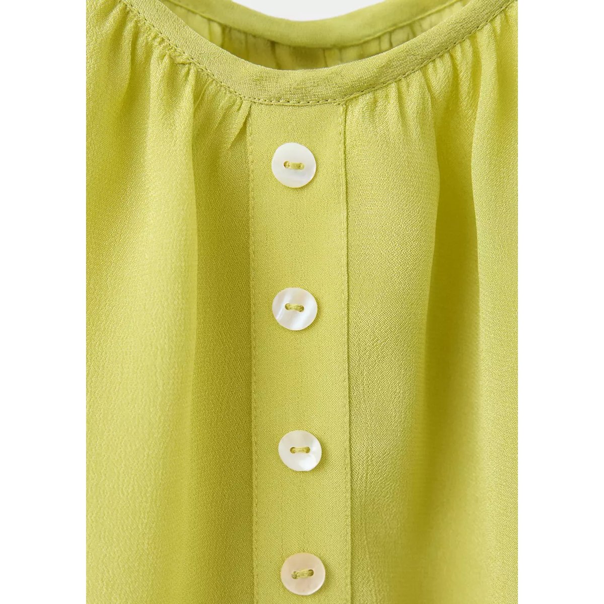 Débardeur avec boutons décoratifs citron vert, MANGO TEEN