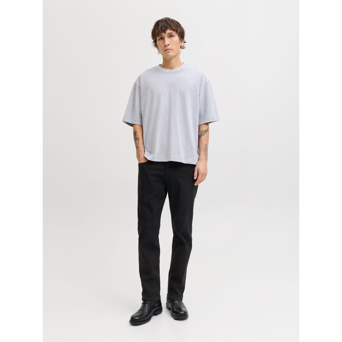 Coupe Regular black denim, JACK & JONES