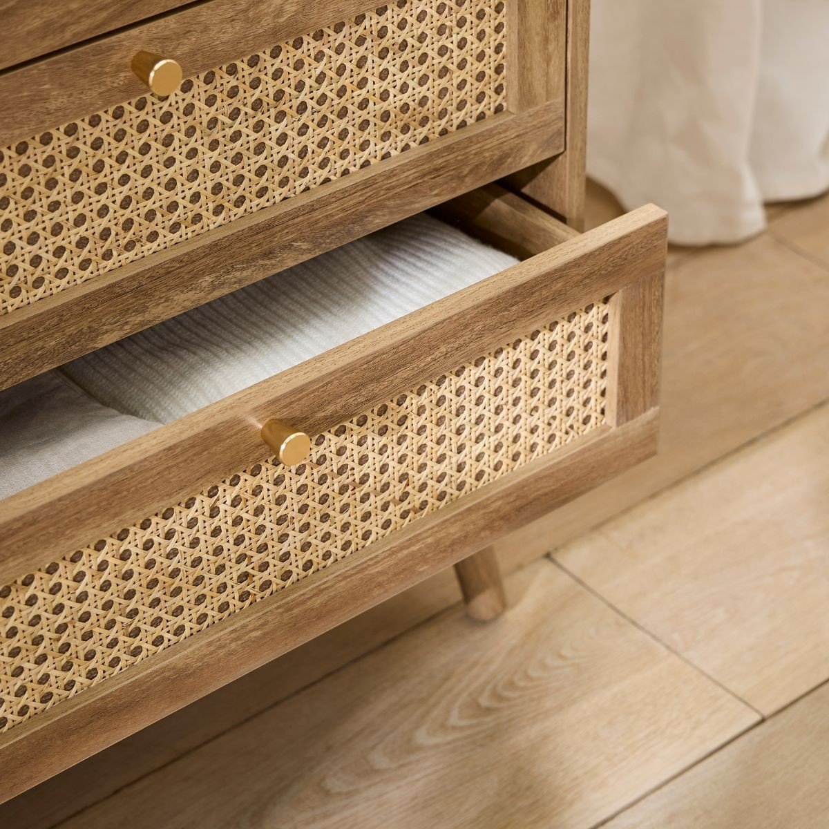 Commode 6 Tiroirs PALMO bois clair, CALICOSY