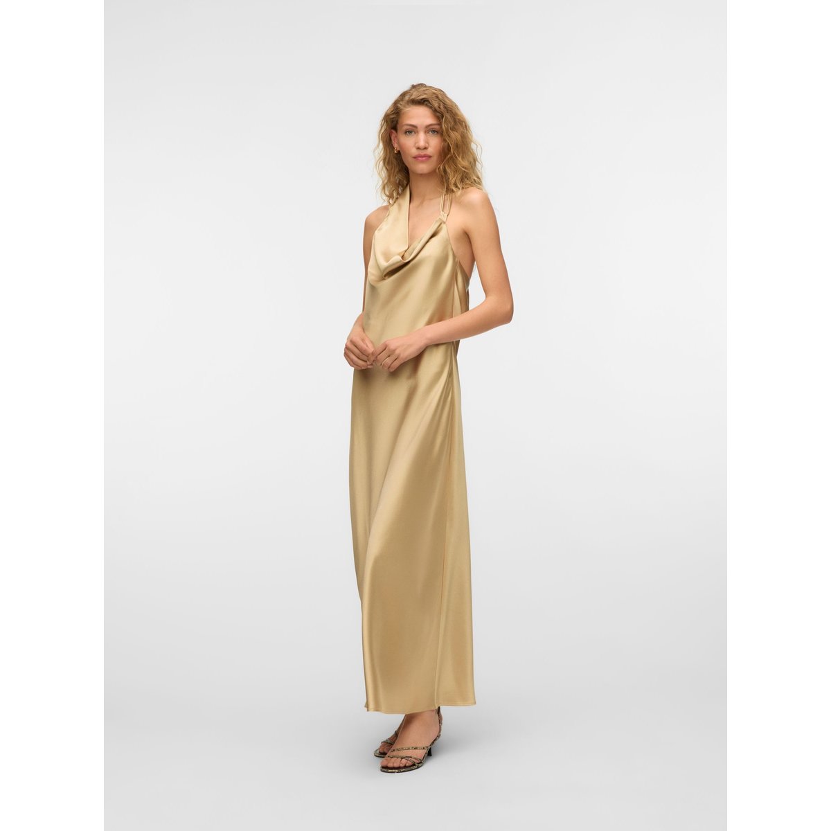 Robe gold colour, VERO MODA