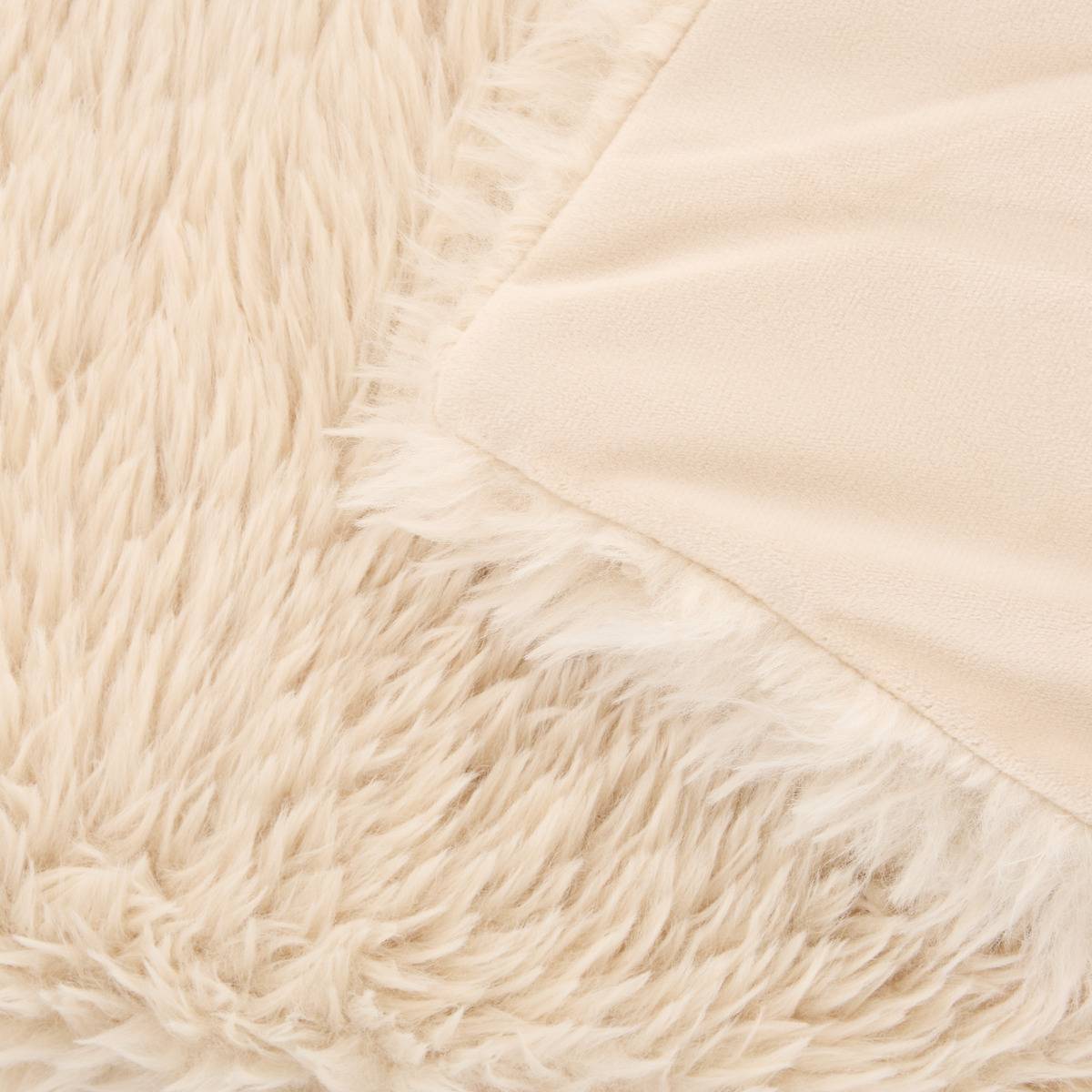 Plaid DUVIA beige lin, ATMOSPHERA