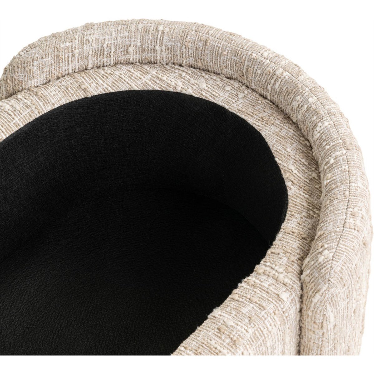 Banc coffre avec rangement, Assise rembourrée beige angora, RECOLLECTION
