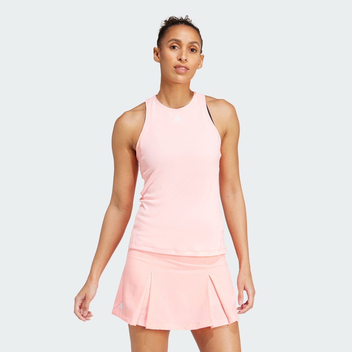 Débardeur de tennis Club pink spark, adidas Performance