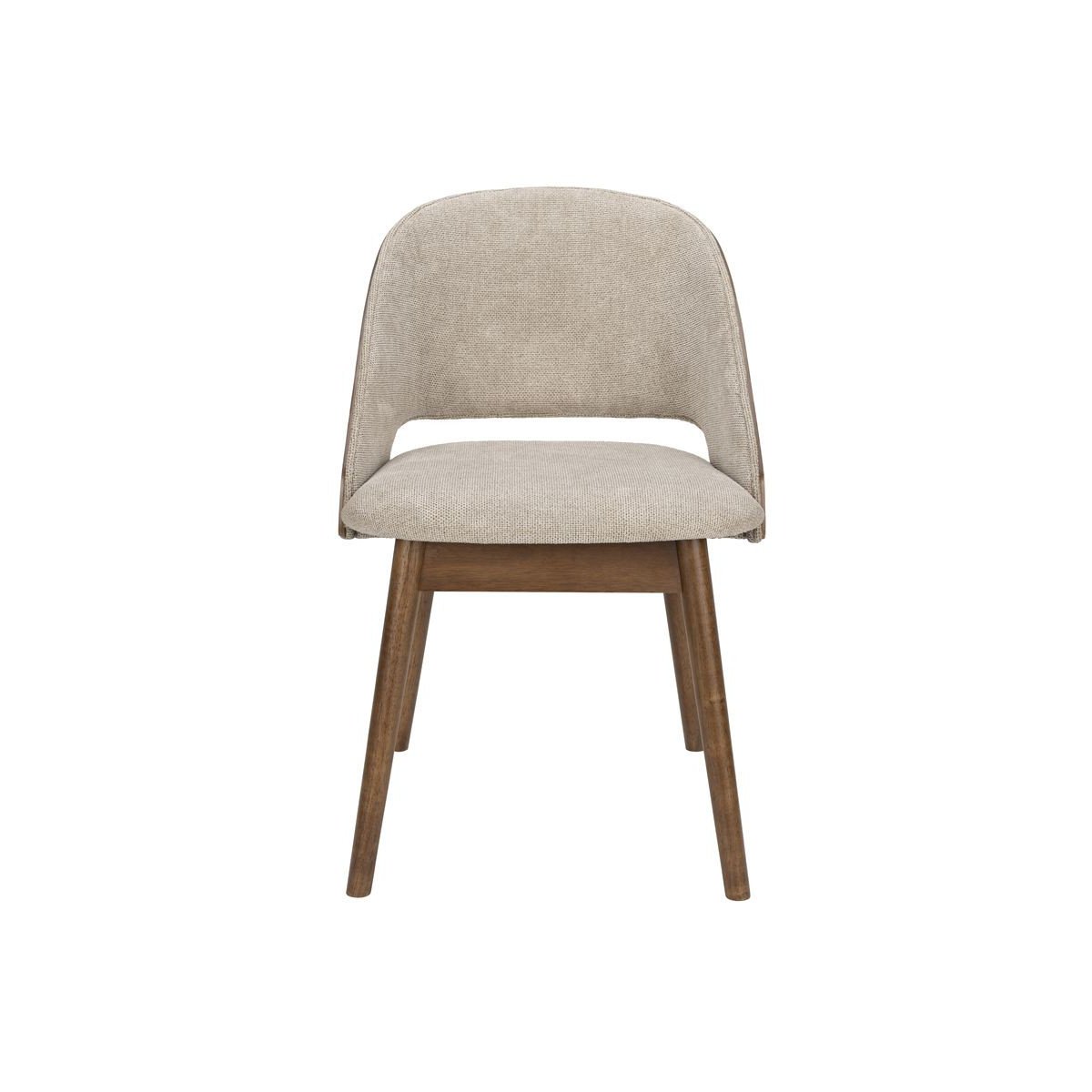 Chaise design en tissu, VELORE beige, DUTCHBONE
