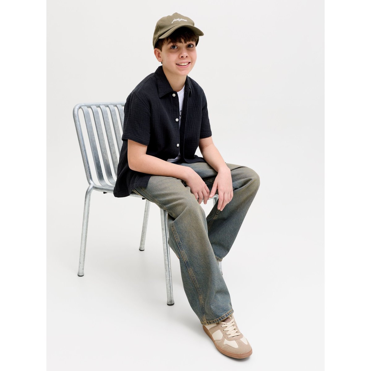 Jean Baggy Fit blue denim, JACK & JONES JUNIOR