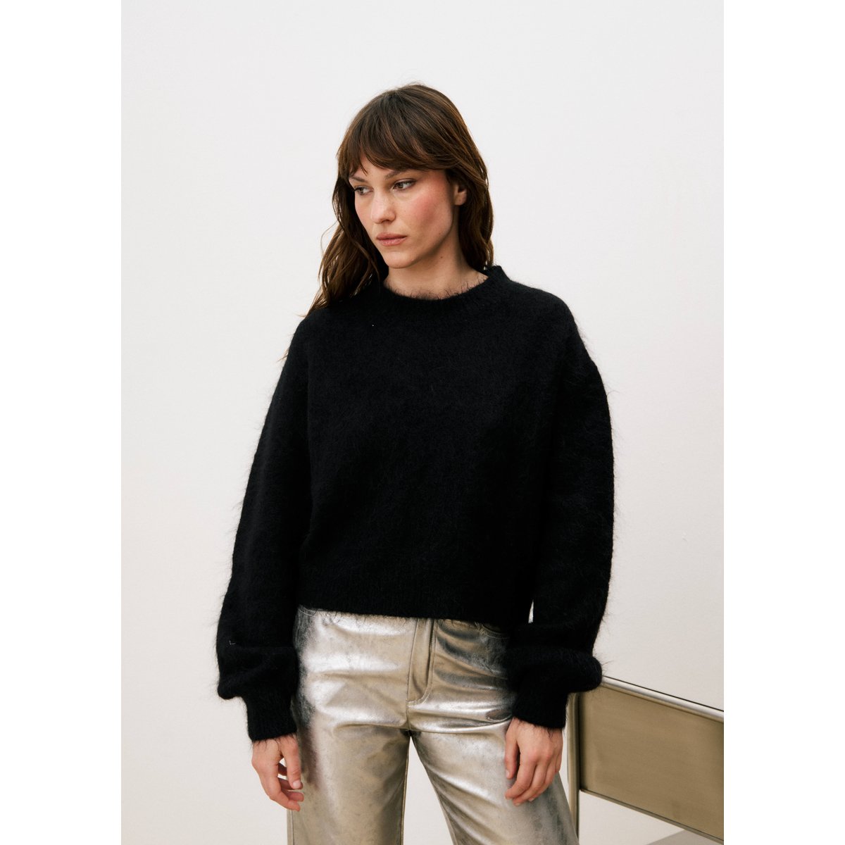 Pull  en laine SLEDGE noir, FRNCH