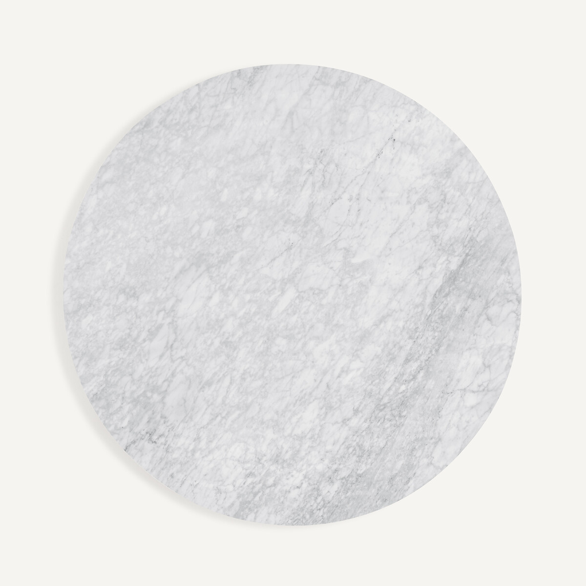 Plateau de table, en marbre, diamètre 120 cm, TIRONDO marbre blanc, AM.PM