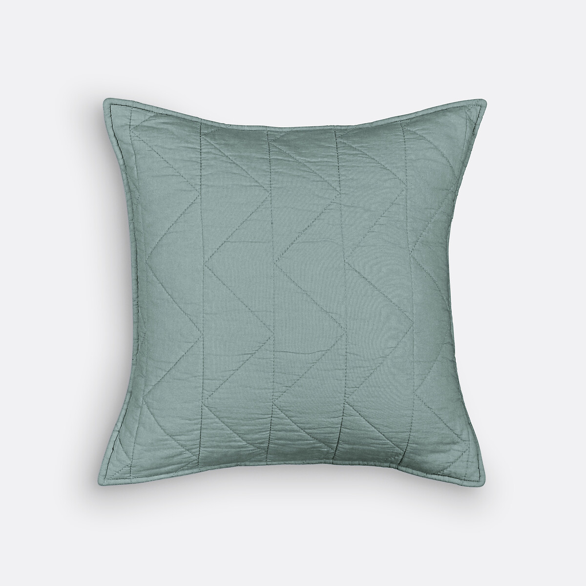 Housse de coussin coton, Zig Zag Scenario céladon, LA REDOUTE INTERIEURS