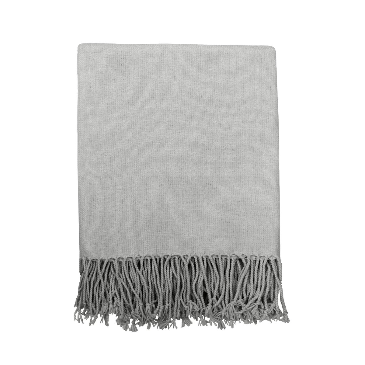 Plaid en polyester, MOANIA gris, INSPIRE