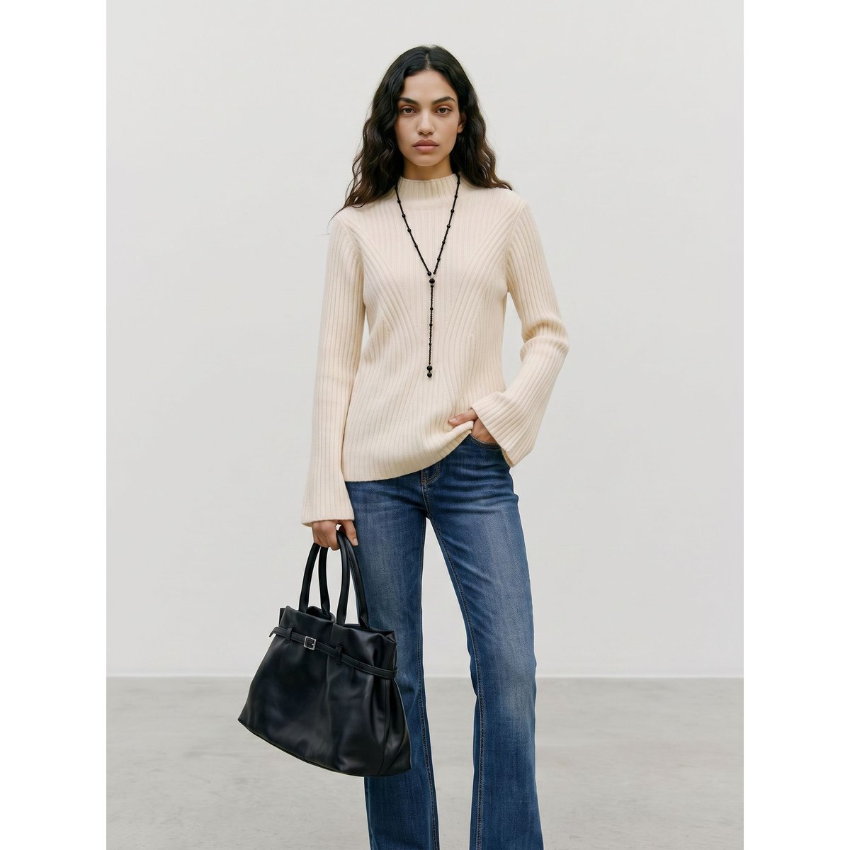 Pull En Maille whitecap gray, VERO MODA