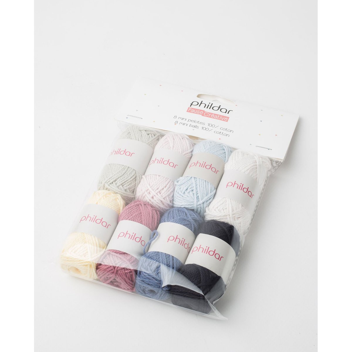 Sachet de 8 Mini-pelotes poudre, PHILDAR