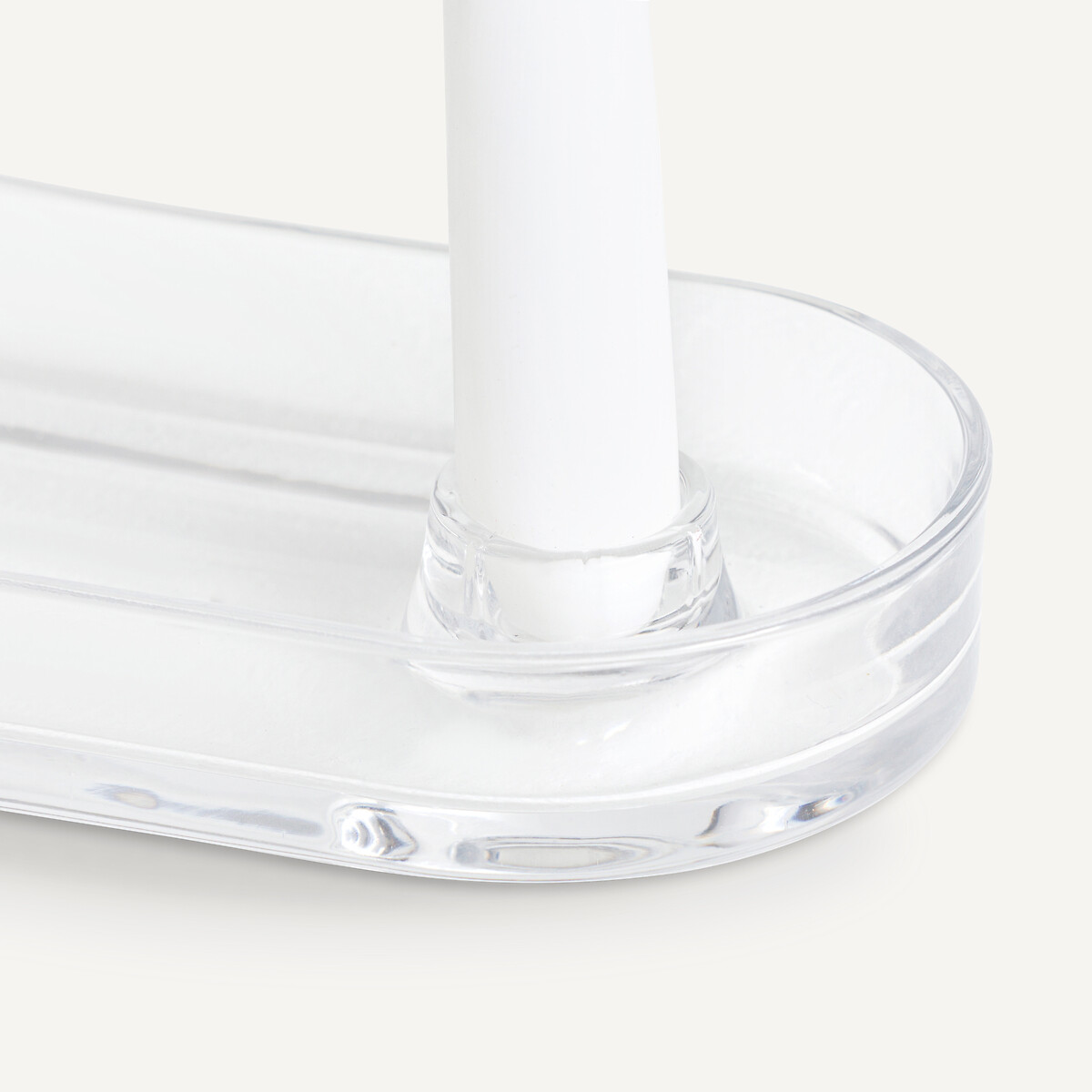 Set of 2 Sila Oval Glass Candle Holders transparent, AM.PM