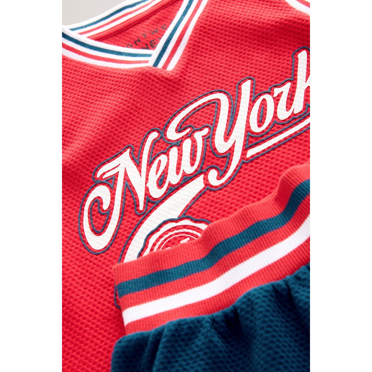 Pyjama short single basket-ball rouge/bleu, NEXT