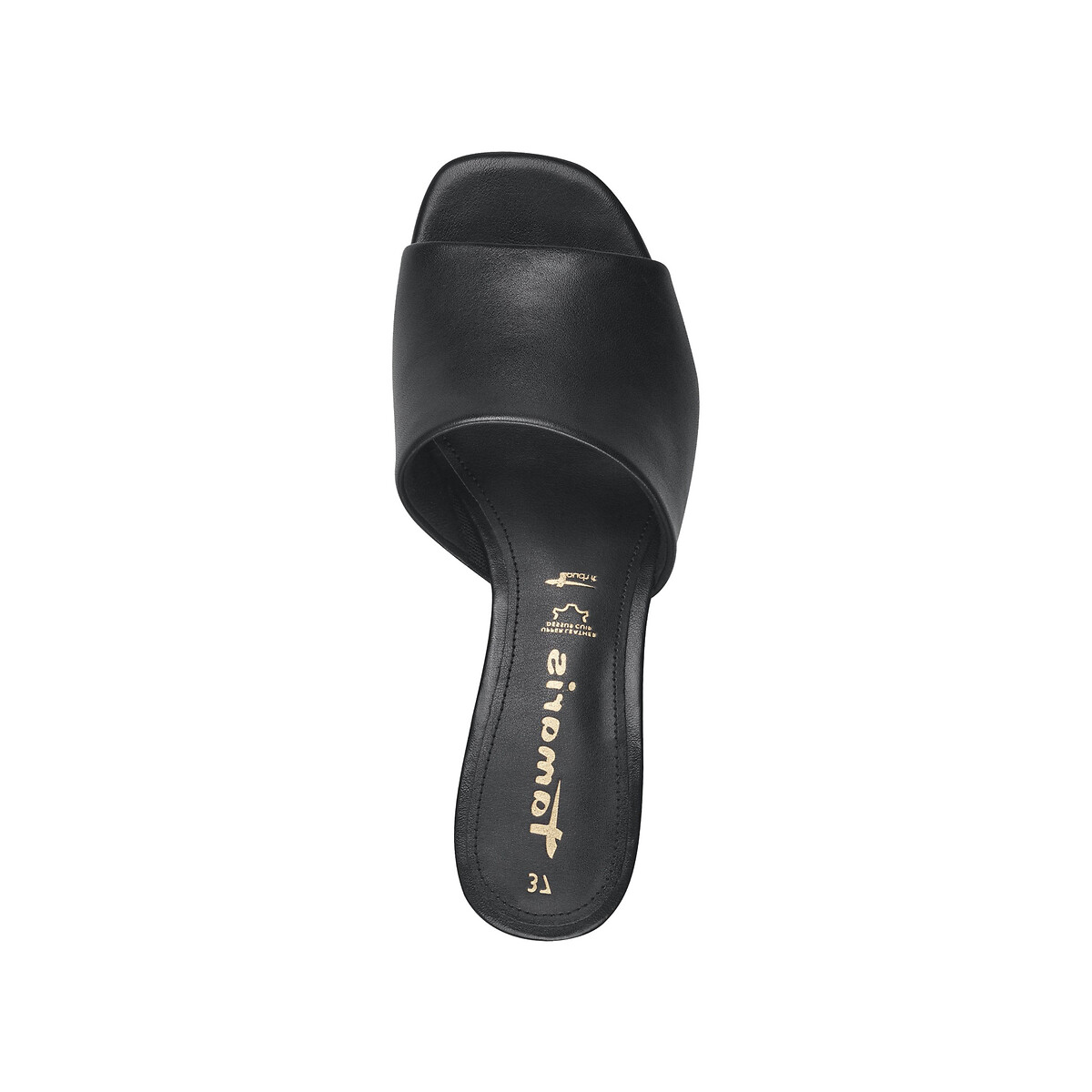Mules à talon noir, TAMARIS
