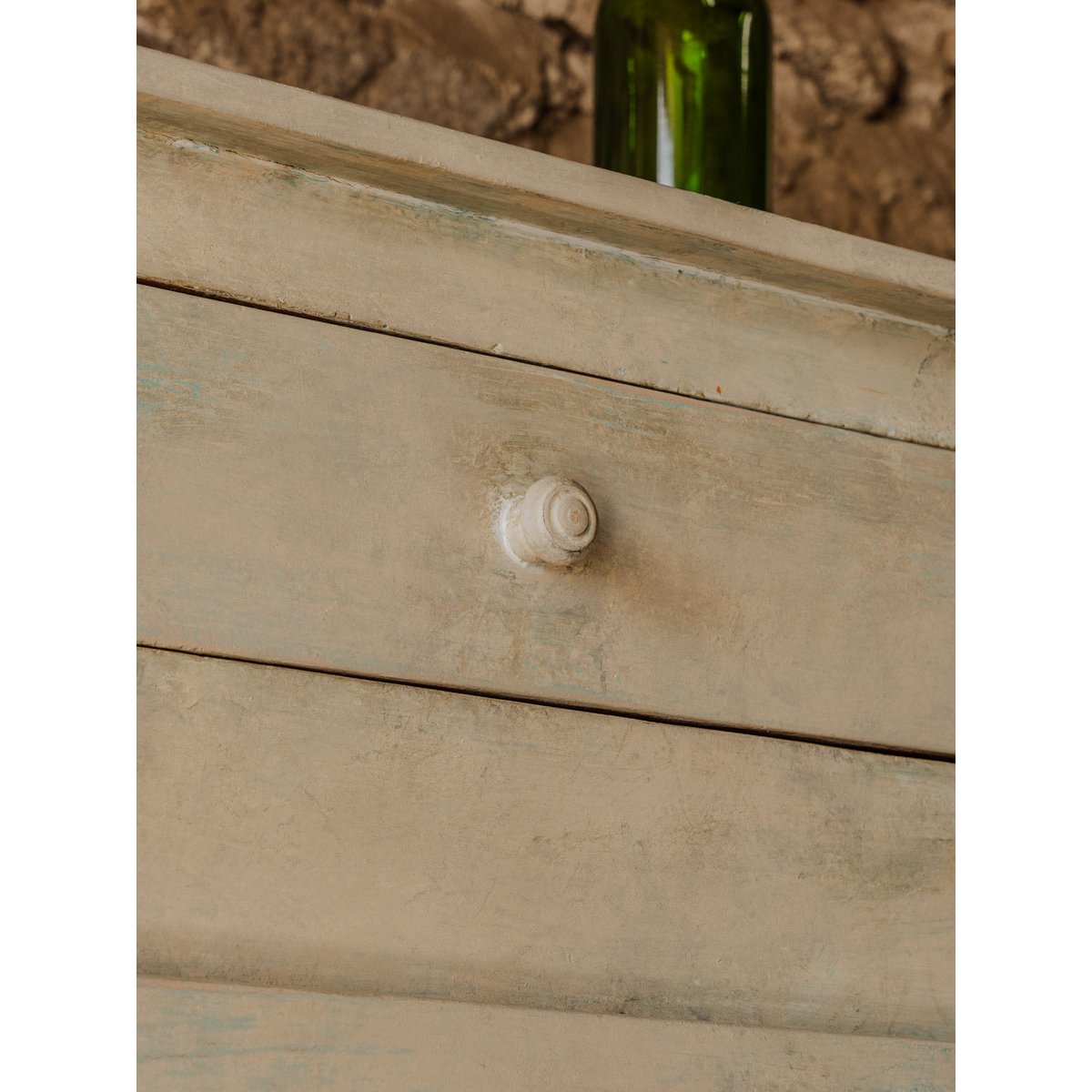 Confiturier en bois patiné Blandine N°386 - Bon état beige, DEBONGOUT