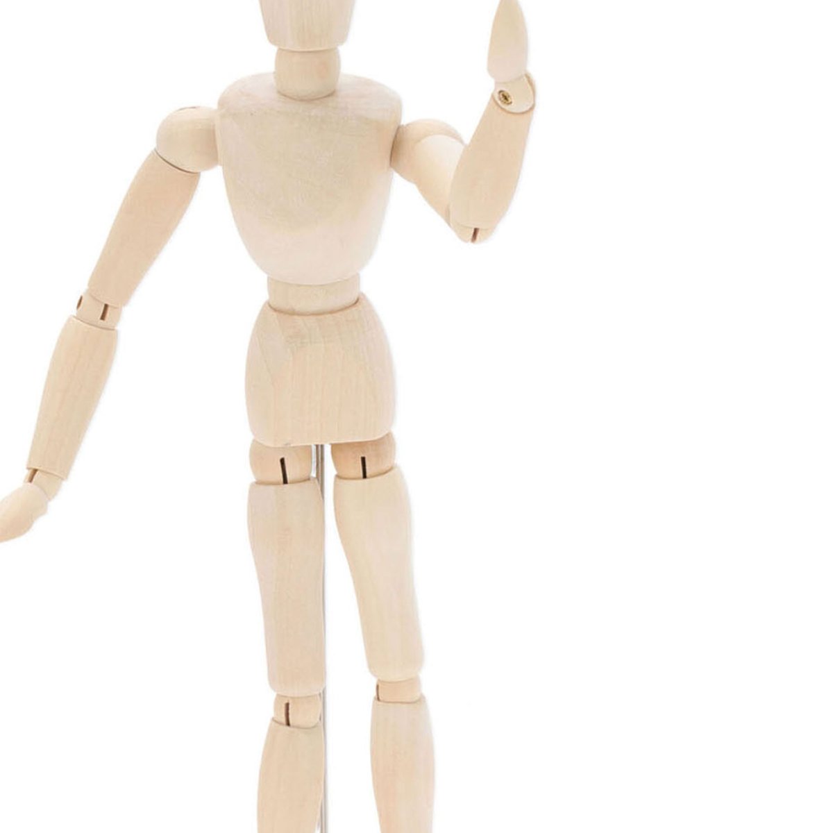 Mannequin bois articulé dessin 11x10x33cm bois, WADIGA