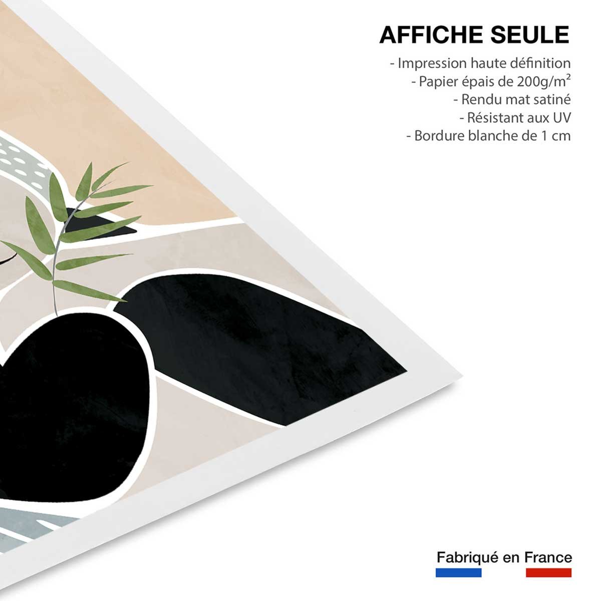 Affiche enfant panda affiche seule, HEXOA