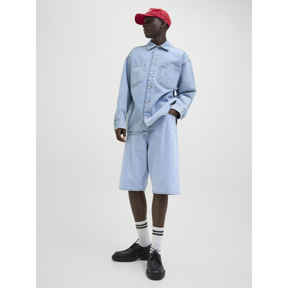 Short En Denim bleue - blue denim 1, JACK & JONES