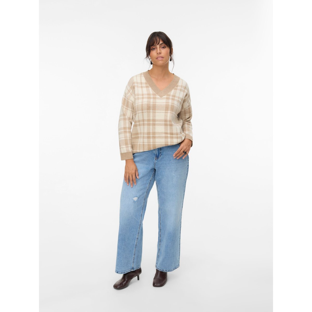 Pull En Maille silver mink, VERO MODA