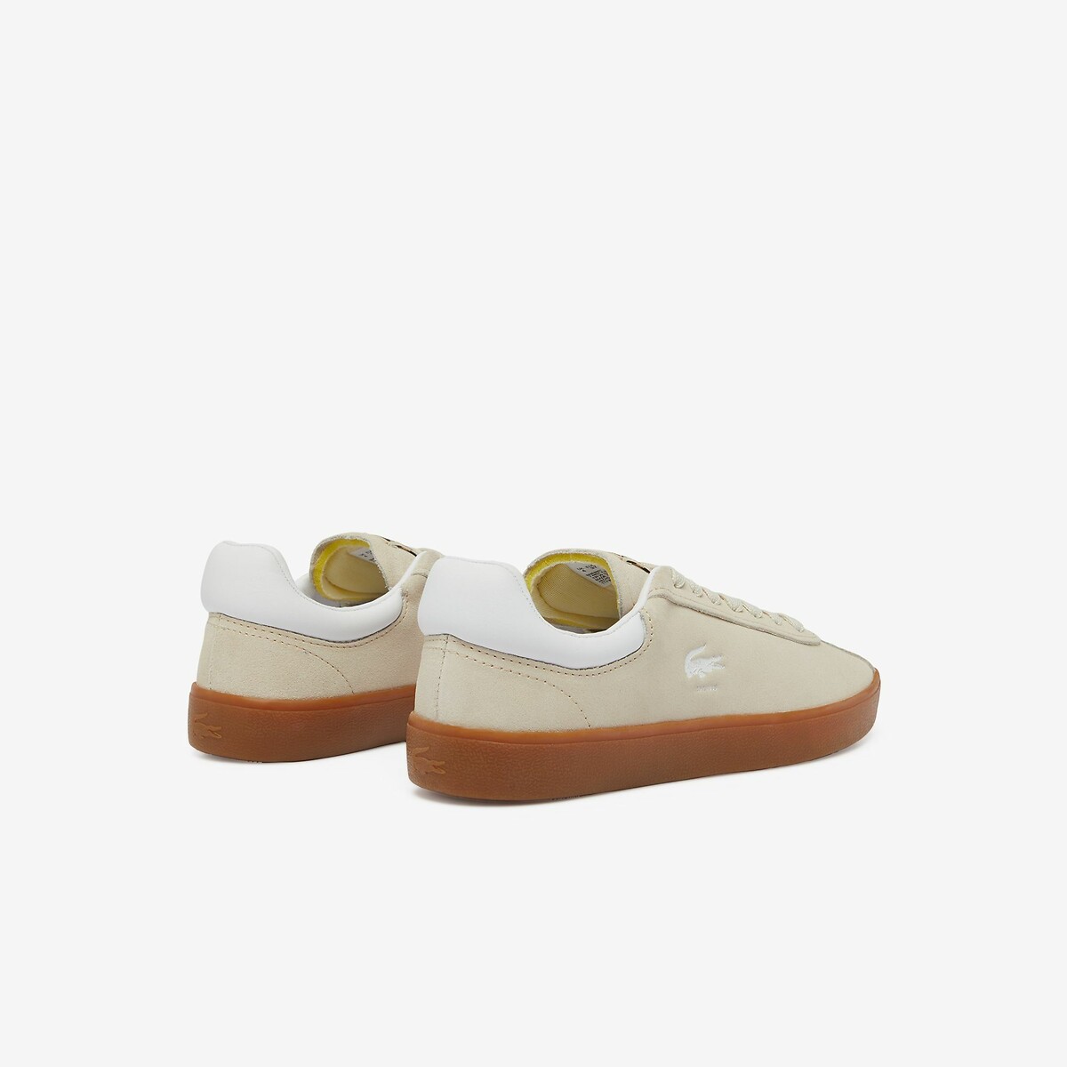 Baseshot Low Top Trainers in Suede beige, LACOSTE