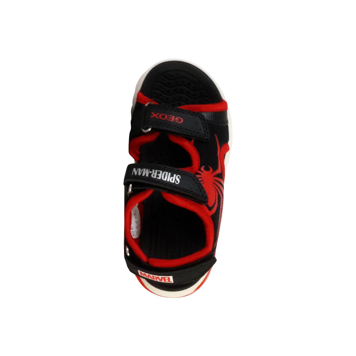 Sandales à Scratch Ciberdron noir/rouge, GEOX