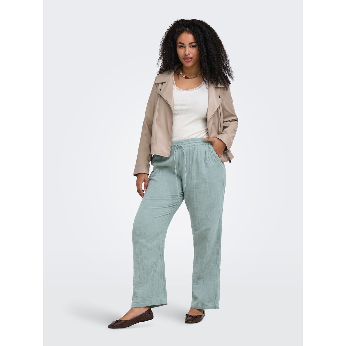 Pantalon À Jambe Large abyss, ONLY CARMAKOMA