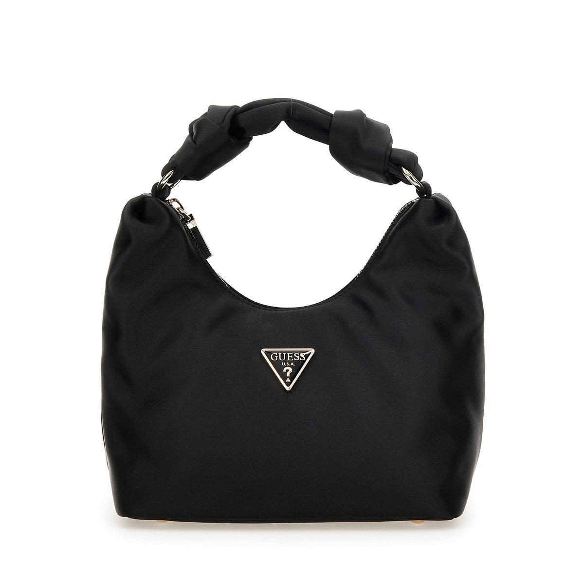 Mini Sac À Main Velina Satin noir, GUESS