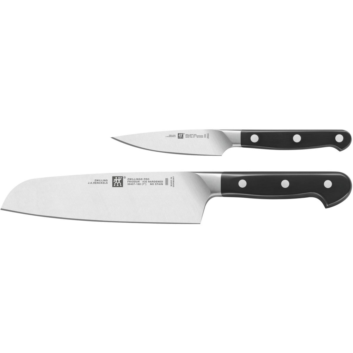 Set de couteaux Set x 2 Office et Santoku Pro noir, ZWILLING