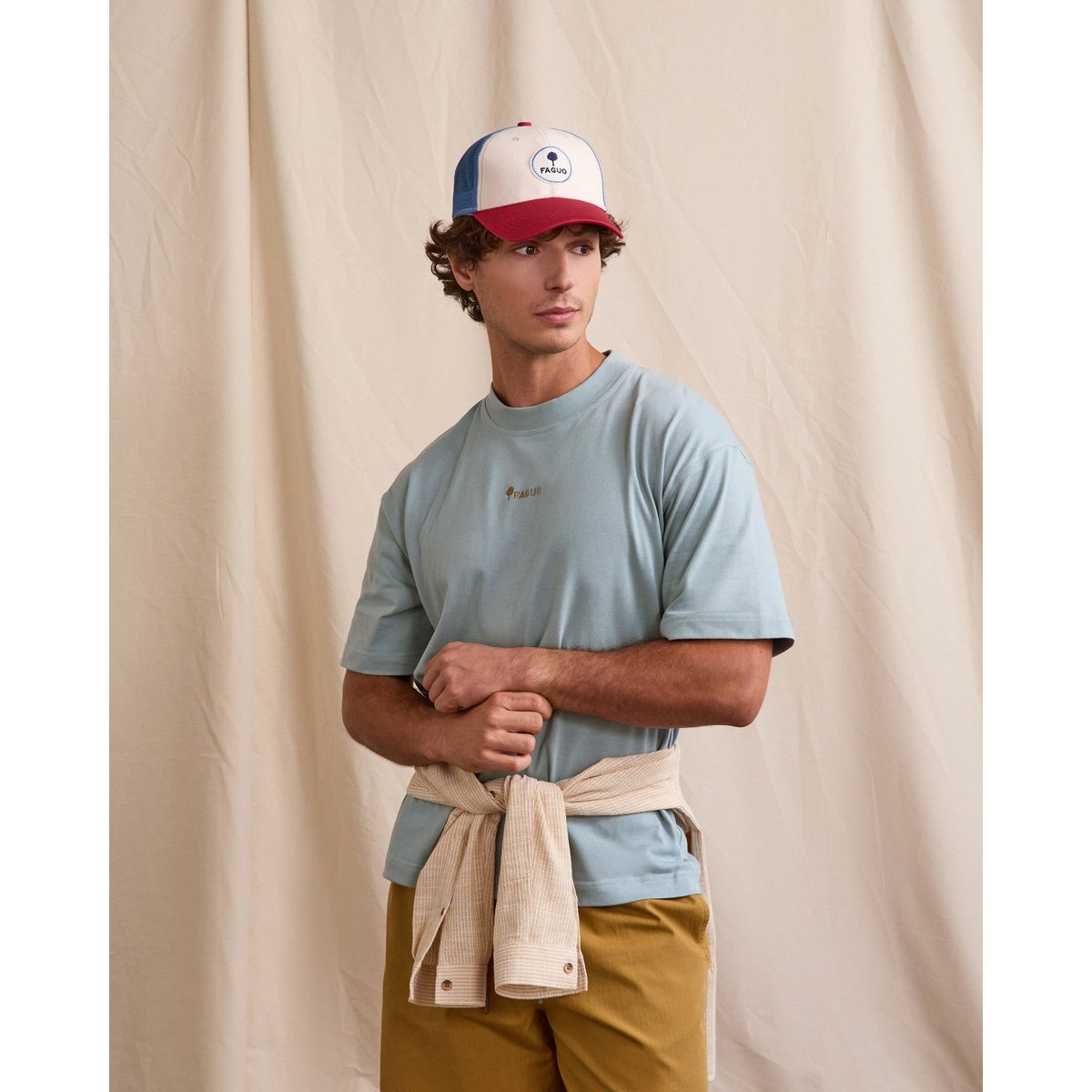 T-shirt YELLOWSTONE bleu grisé, FAGUO