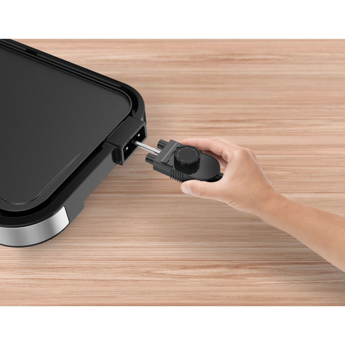 Plancha électrique GIANT XL CB631D10 gris à poser, 55x30.4 cm noir, TEFAL
