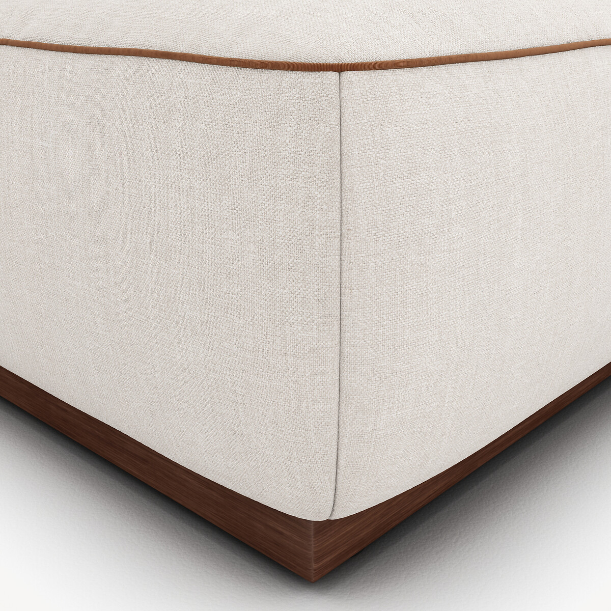 Halbes Sofa, links, aus Baumwolle und Leinen, JACOPO beige, AM.PM
