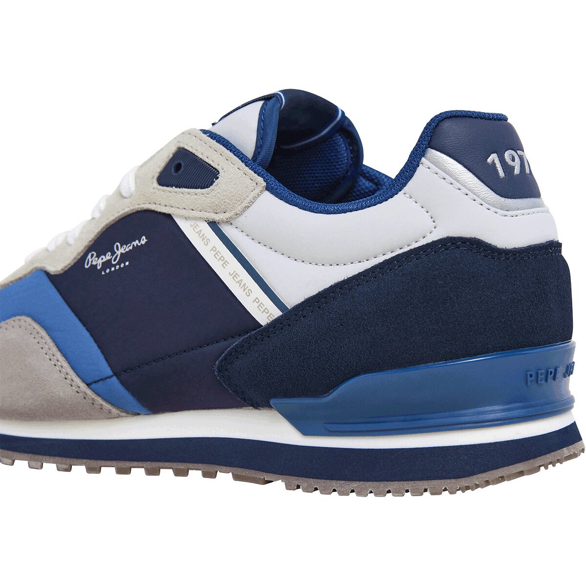 Baskets basses London Link bleu/gris, PEPE JEANS