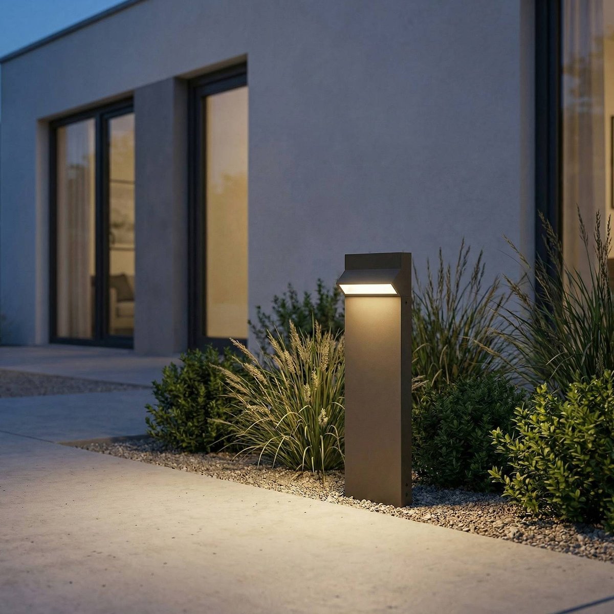 Luminaire extérieur en aluminium moderneLED anthracite, blanc, ARCCHIO