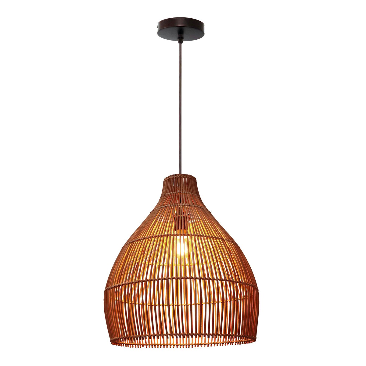 Suspension en rotin, ELONGO beige, INSPIRE