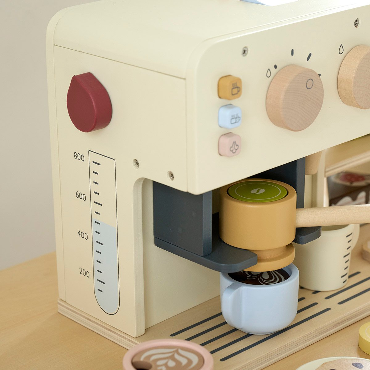 Machine à café 17 éléments NOYER beige, PETITE AMELIE