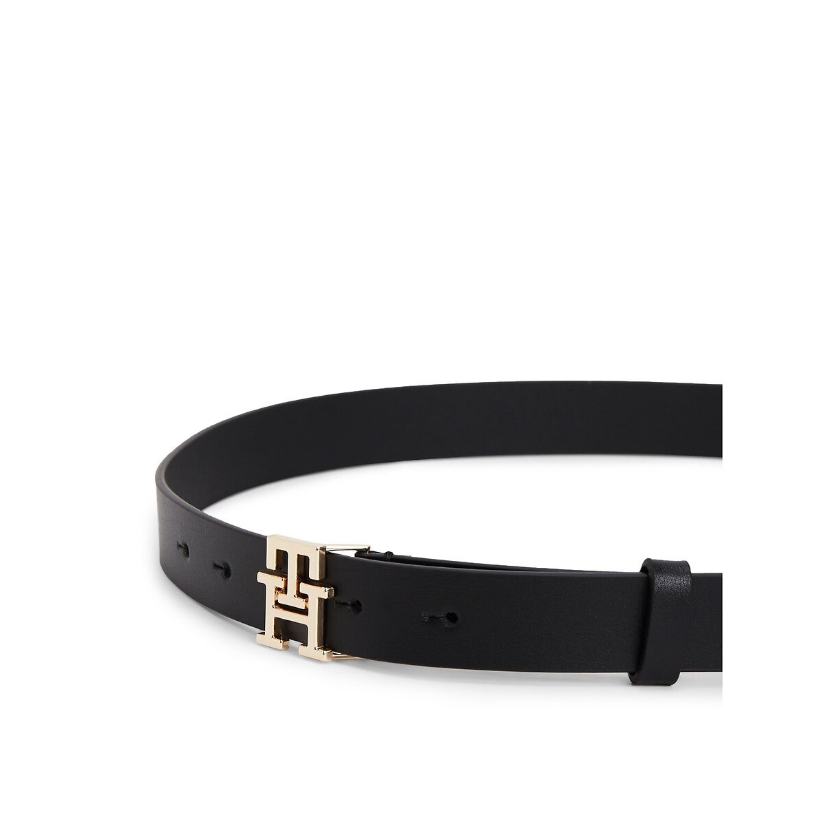 Cintura in pelle TH Modern 2,5 cm nero , TOMMY HILFIGER