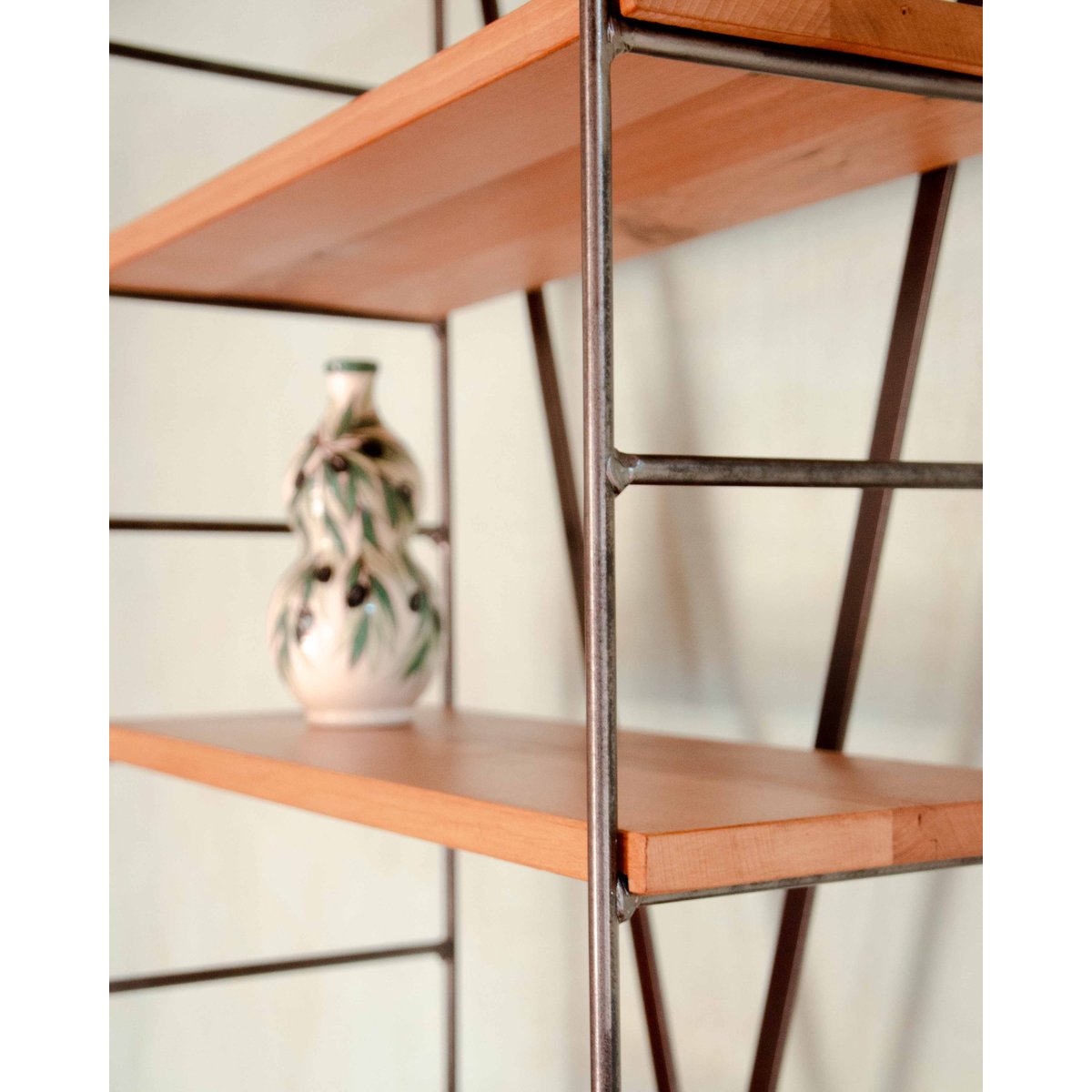 Étagère modulable en bois et métal Isabelle N°318 - Bon état noir, DEBONGOUT
