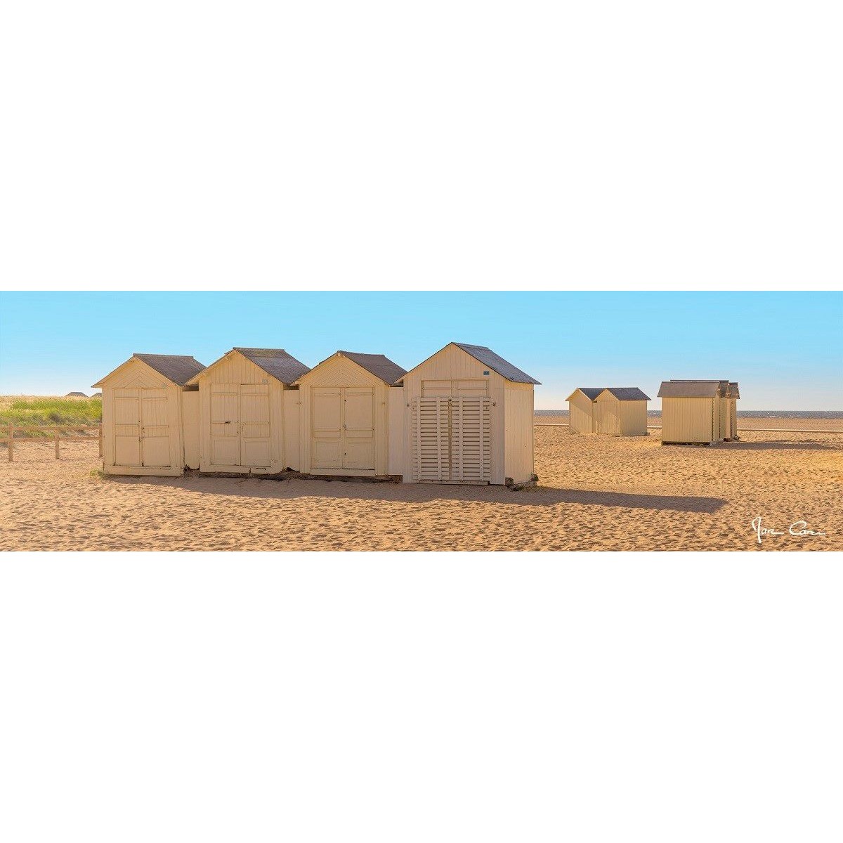 Tableau Mural Cabanes De Plage PLAGE tableaux sur toile-beige, CEANOTHE