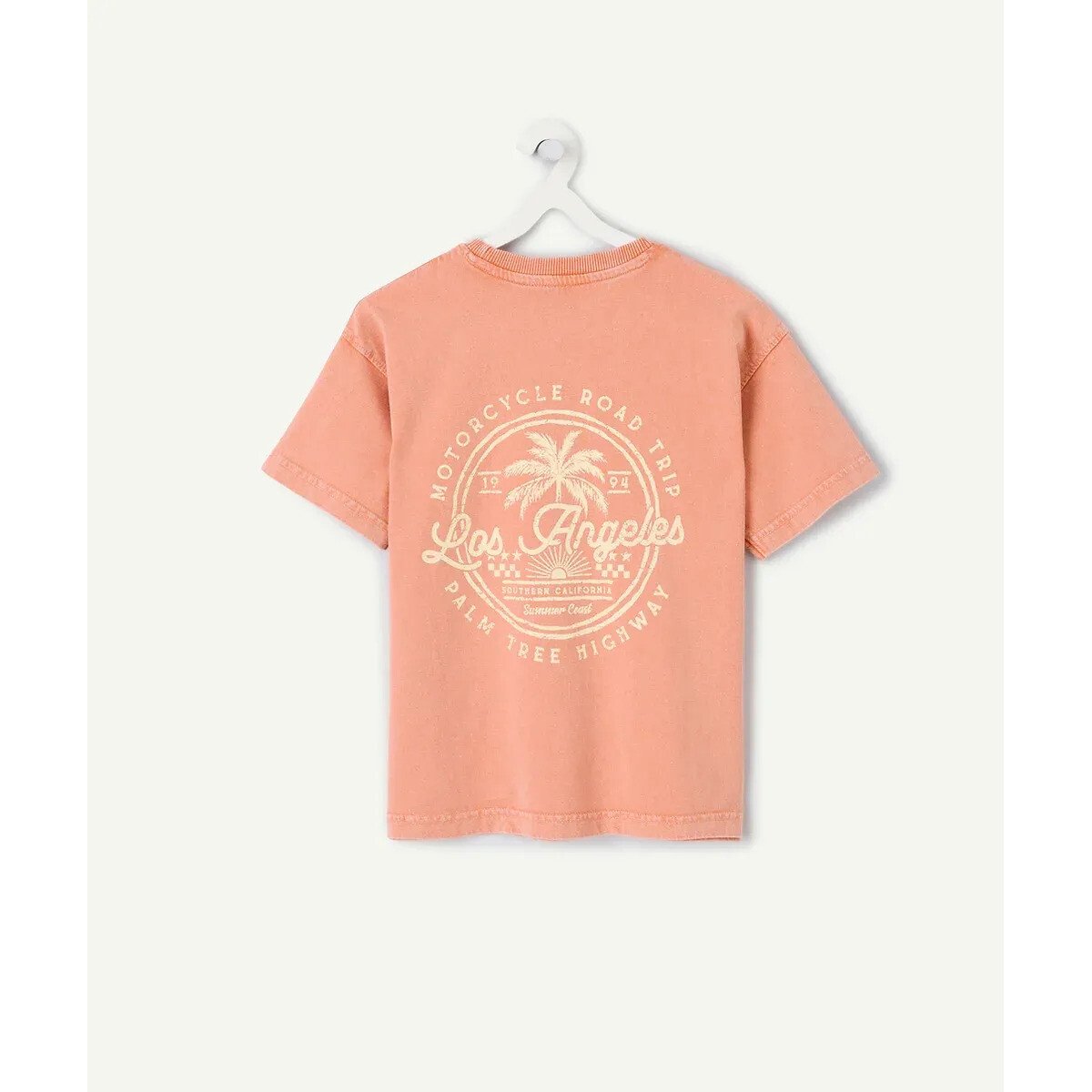T-shirt manches courtes, imprimé dos terracotta, TAPE A L'OEIL