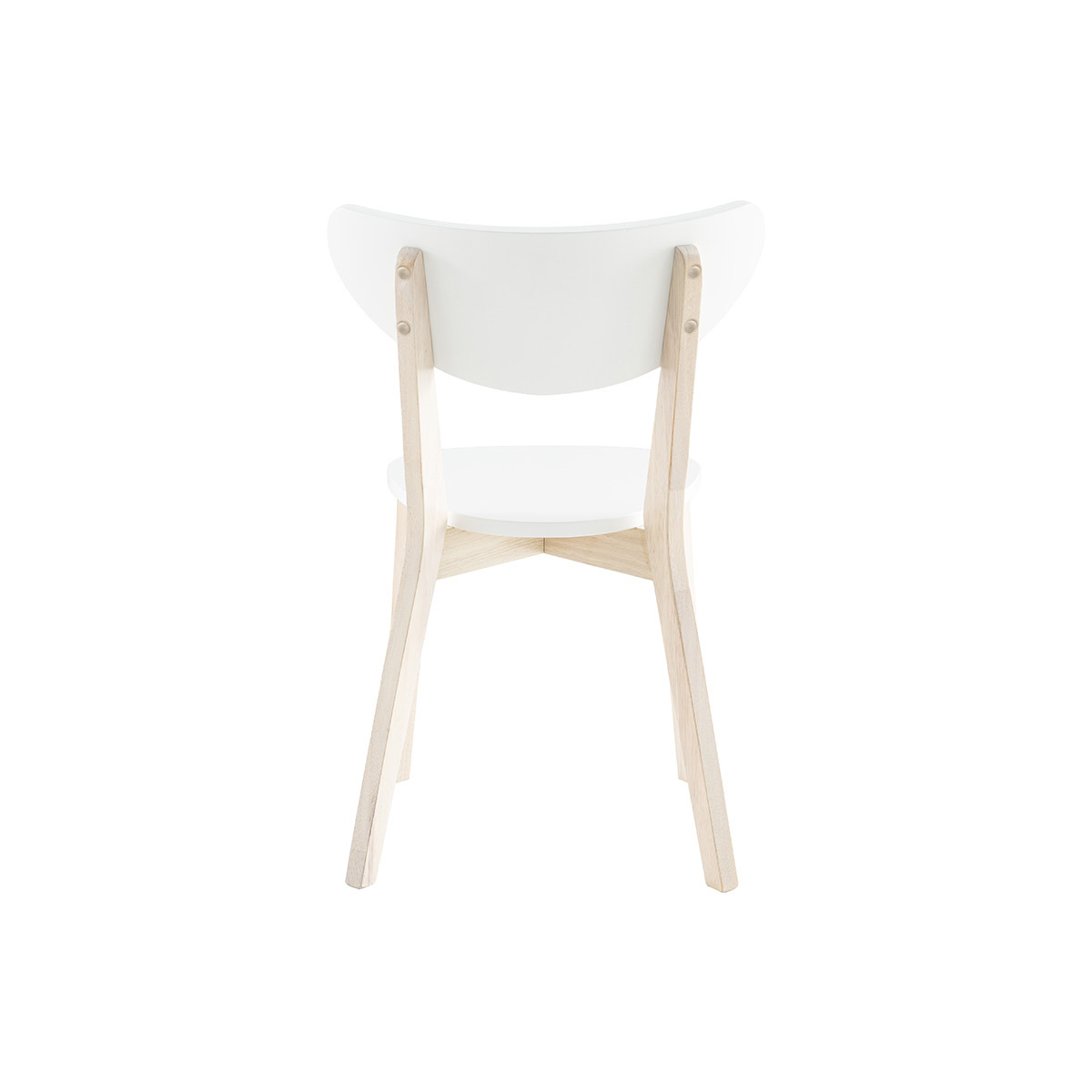 Chaises scandinaves (lot de 2) LEENA blanc, MILIBOO