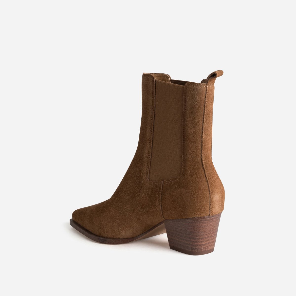 Boots À Talon en cuir NAYRA camel, ERAM
