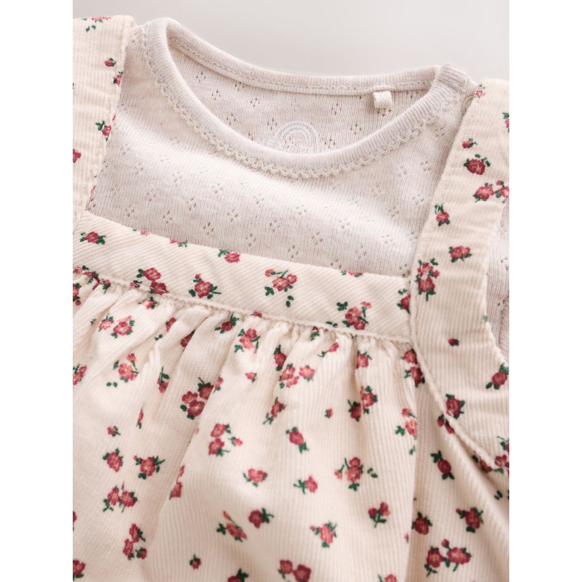 Robe, body et collants bébé, 3 pièces cordon floral écru, NEXT