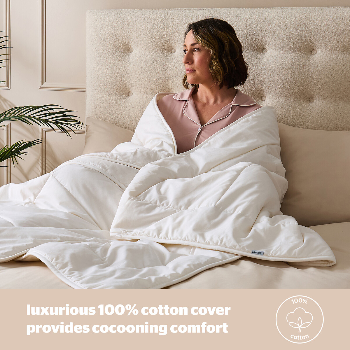Natural Wool Lightweight Summer Duvet white, SILENTNIGHT