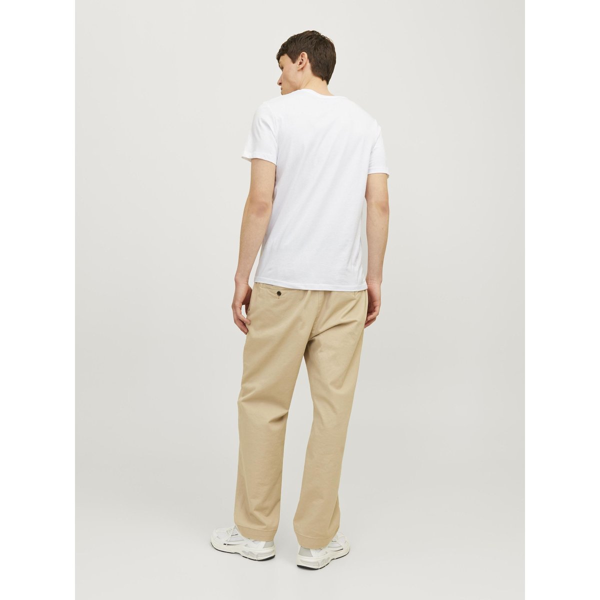 Pack de 5 t-shirts gris+noir+marine+blanc+olive, JACK & JONES