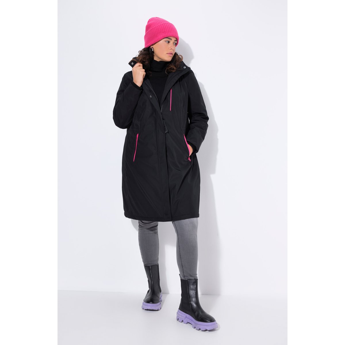 Manteau technique HYPRAR, imperméable noir, ULLA POPKEN