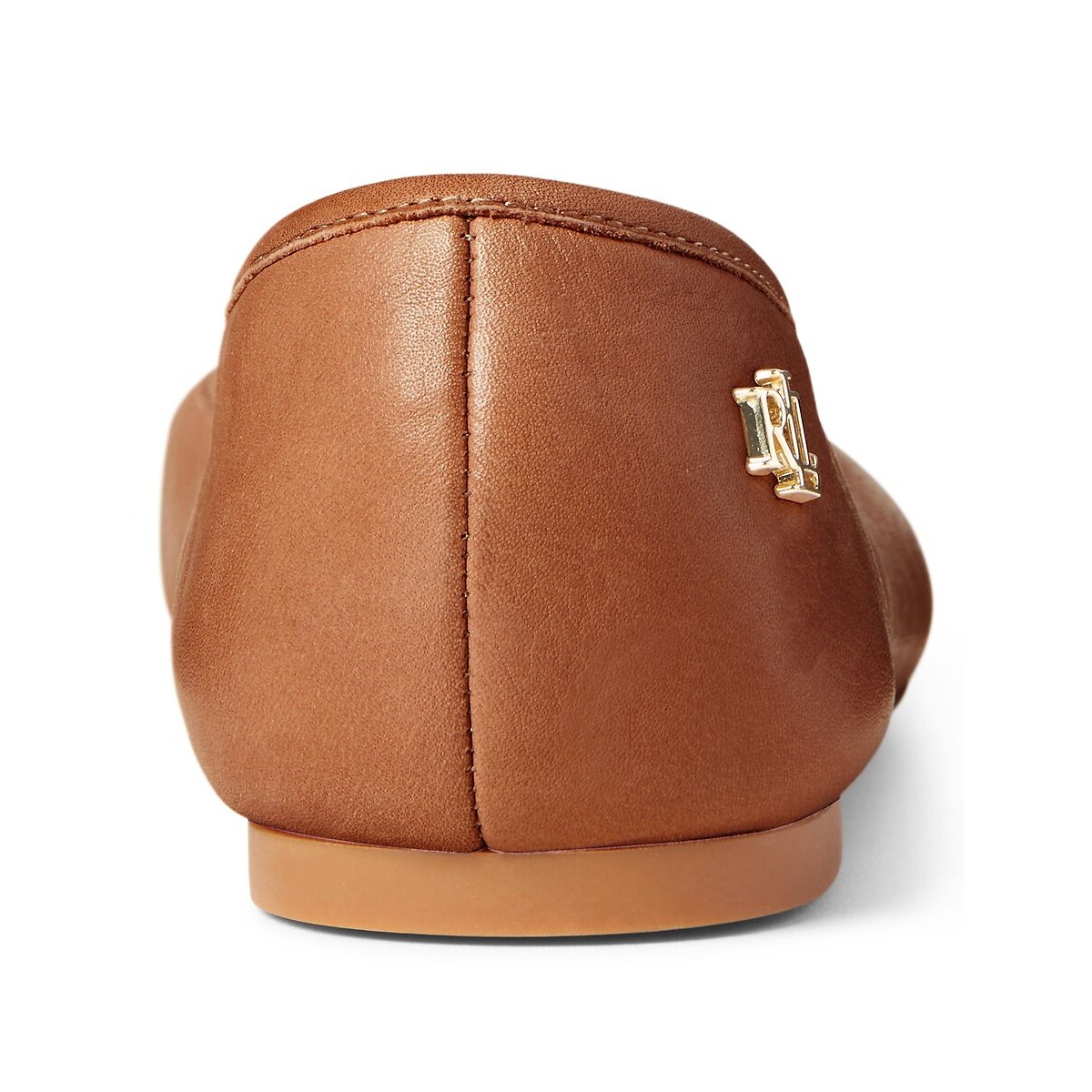 Round Toe Flat Ballet Pumps camel, LAUREN RALPH LAUREN