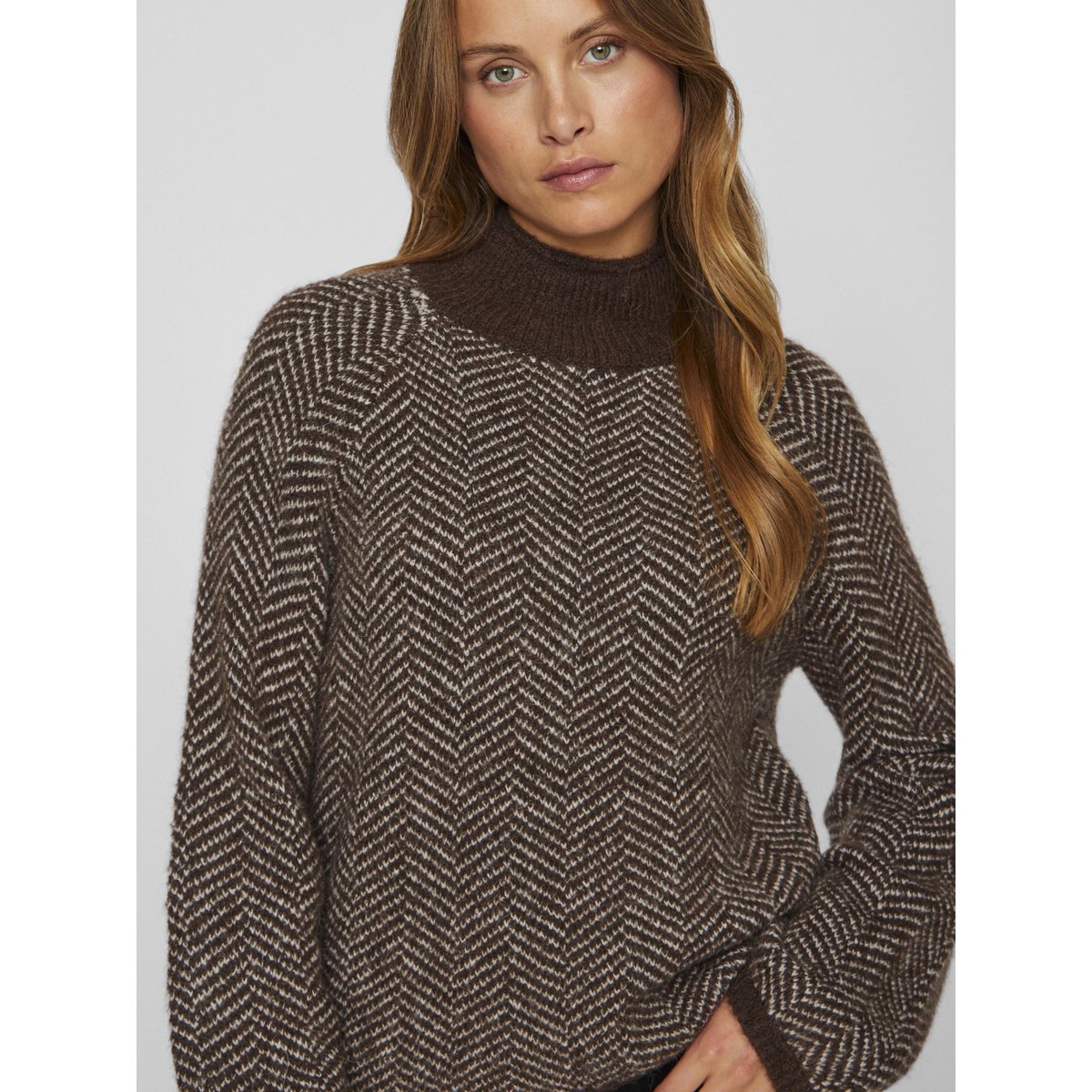 Pull En Maille coffee bean, VILA