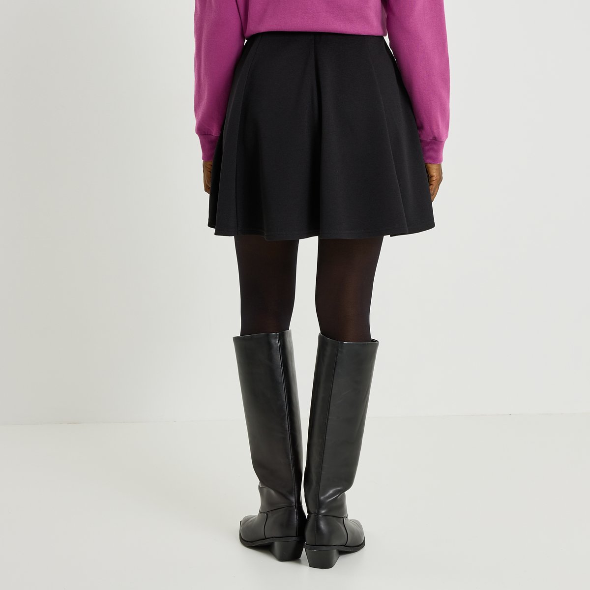 Jupe courte patineuse noir, GRAIN DE MALICE